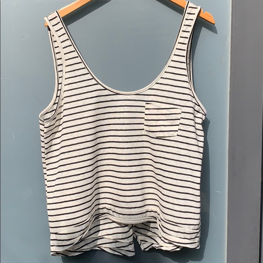 Amuse Society Women’s Striped Tank Top Size L